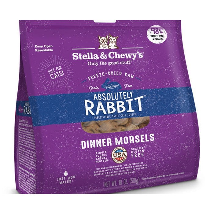 Stella & Chewy's nourriture chat Repas lyophilisé pour chat Stella & Chewy's dinner morsels Lapin