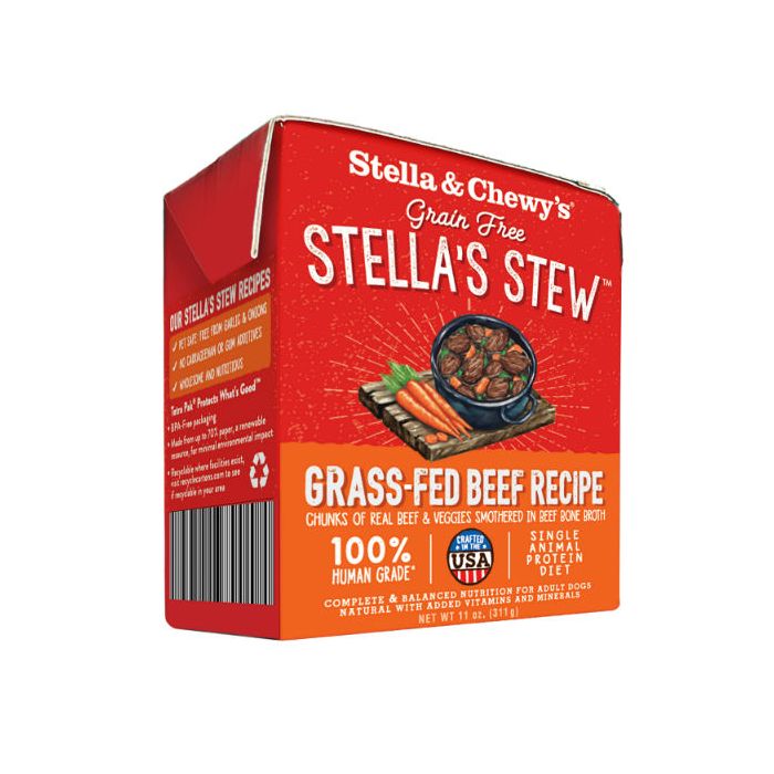 Stella &amp; Chewy&#39;s nourriture humide Nourriture humide pour chiens Stella&#39;s Stews Grass-Fed Beef