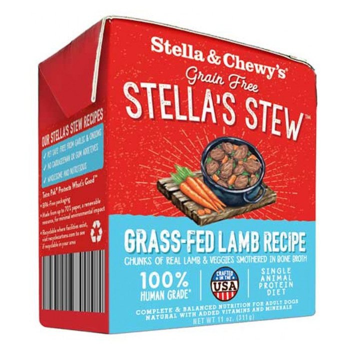 Stella &amp; Chewy&#39;s nourriture humide Nourriture humide pour chiens Stella&#39;s Stews Grass-Fed Lamb Recipe