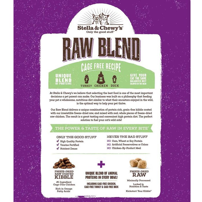 Stella &amp; Chewy&#39;s nourriture Nourriture pour chats Raw Blend Cage Free