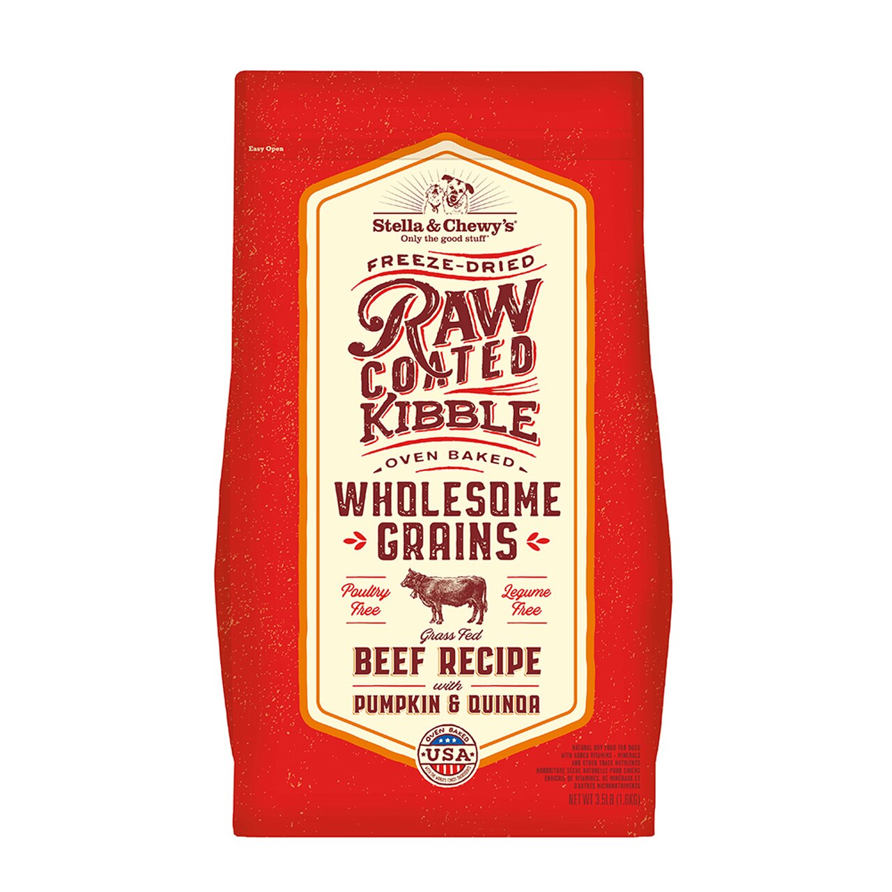 Stella & Chewy's nourriture Nourriture pour chien Stella & Chewy's raw coated Boeuf avec grains