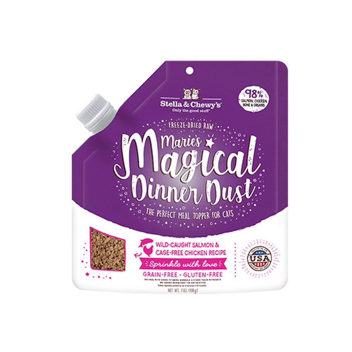 Stella & Chewy's nourriture Rehausseur de gout pour Chats Marie’s Magical Dinner saumon & poulet 7oz