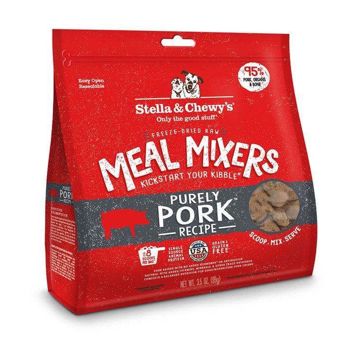 Stella &amp; Chewy&#39;s nourriture Supplément de repas Meal Mixers Purely Pork