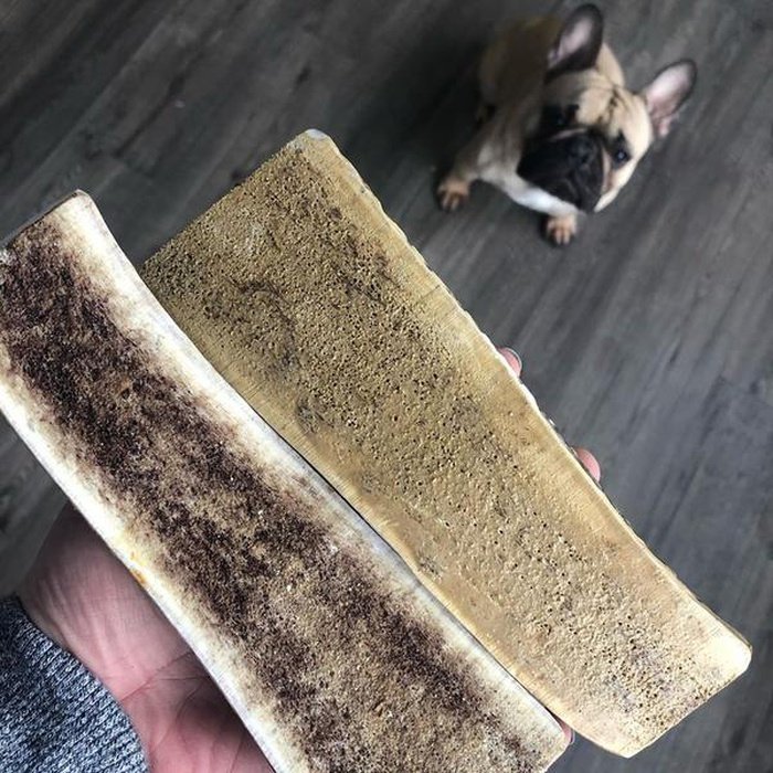 This & That Canine Co bois de cerf Bois de cerf coupé à saveur de foie de bœuf