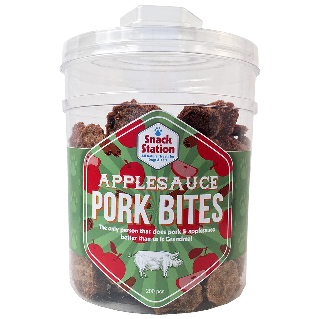 This &amp; That Canine Co exclus Applesauce Pork Bites en vrac