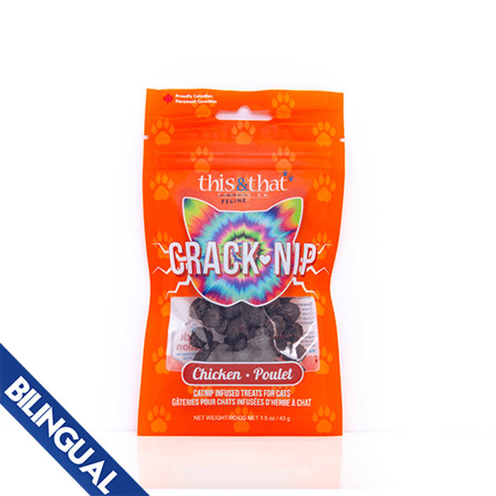 This & That Canine Co gaterie chat Gâteries pour chats Crack Nip au poulet