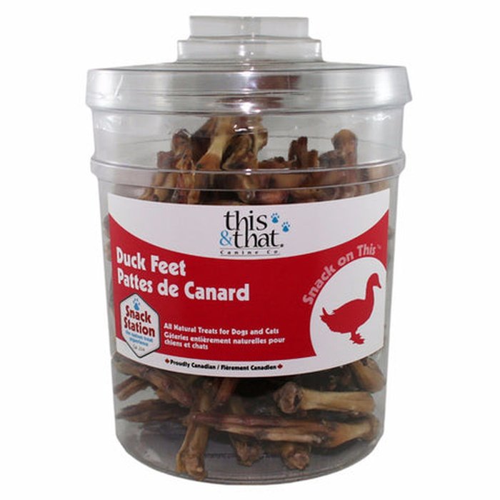 This & That Canine Co Gâteries Pieds de canard en vrac