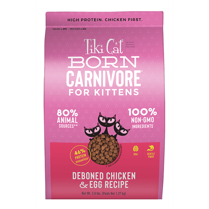 Tiki nourriture chat 2.8lbs Nourriture pour Chattons Tiki Cat Born Carnivore - Poulet