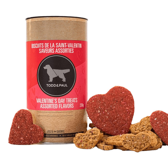 Todd & Paul Gâteries Biscuits pour chiens ST-Valentin - Produits Québécois