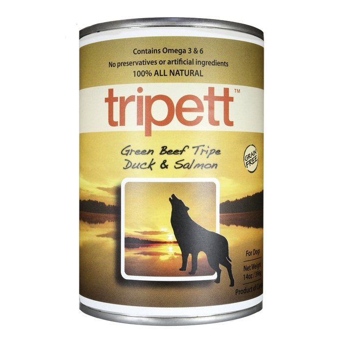 Tripett nourriture humide Nourriture humide Tripett PetKind Green Beef Tripe, Duck & Salmon