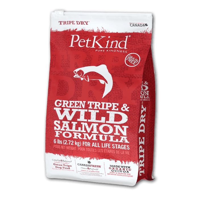 Tripett nourriture Nourriture pour chien PetKind Green Tripe & Wild Salmon