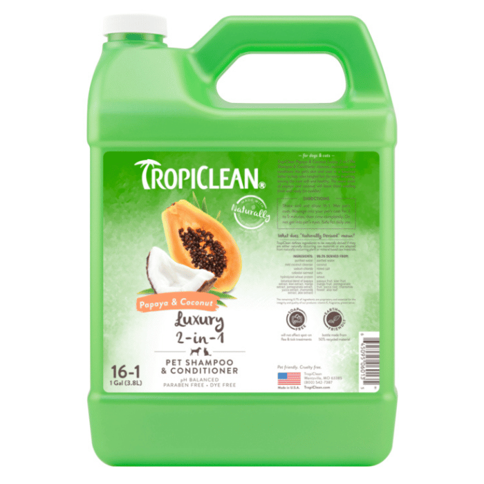 Tropiclean shampoing Shampoing et revitalisant – 2 en 1 - 1 gallon