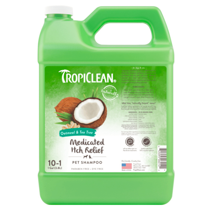 Tropiclean shampoing Shampoing médicamenteux anti-démangeaisons 1 gallon