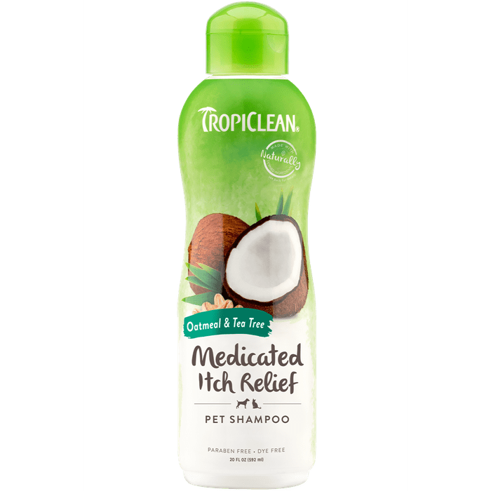 Tropiclean shampoing Shampoing Médicamenteux Avoine et arbre à thé 20oz