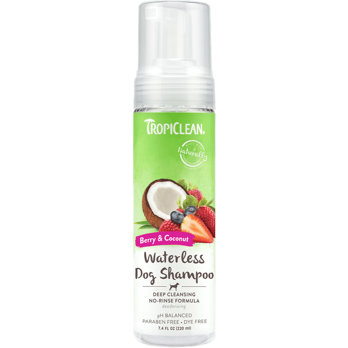 Tropiclean shampoing Shampooing pour chien sans eau - Nettoyage en profondeur