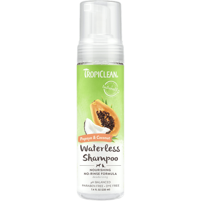 Tropiclean shampoing Shampooing pour chien sans eau - Papaye