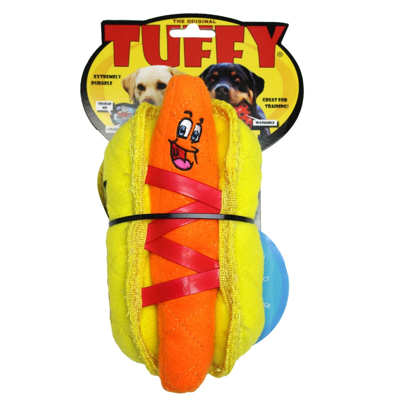 Tuffy jouets pour chien Hot dog Jouet pour chien 2 en 1 Tuffy Funny Foods