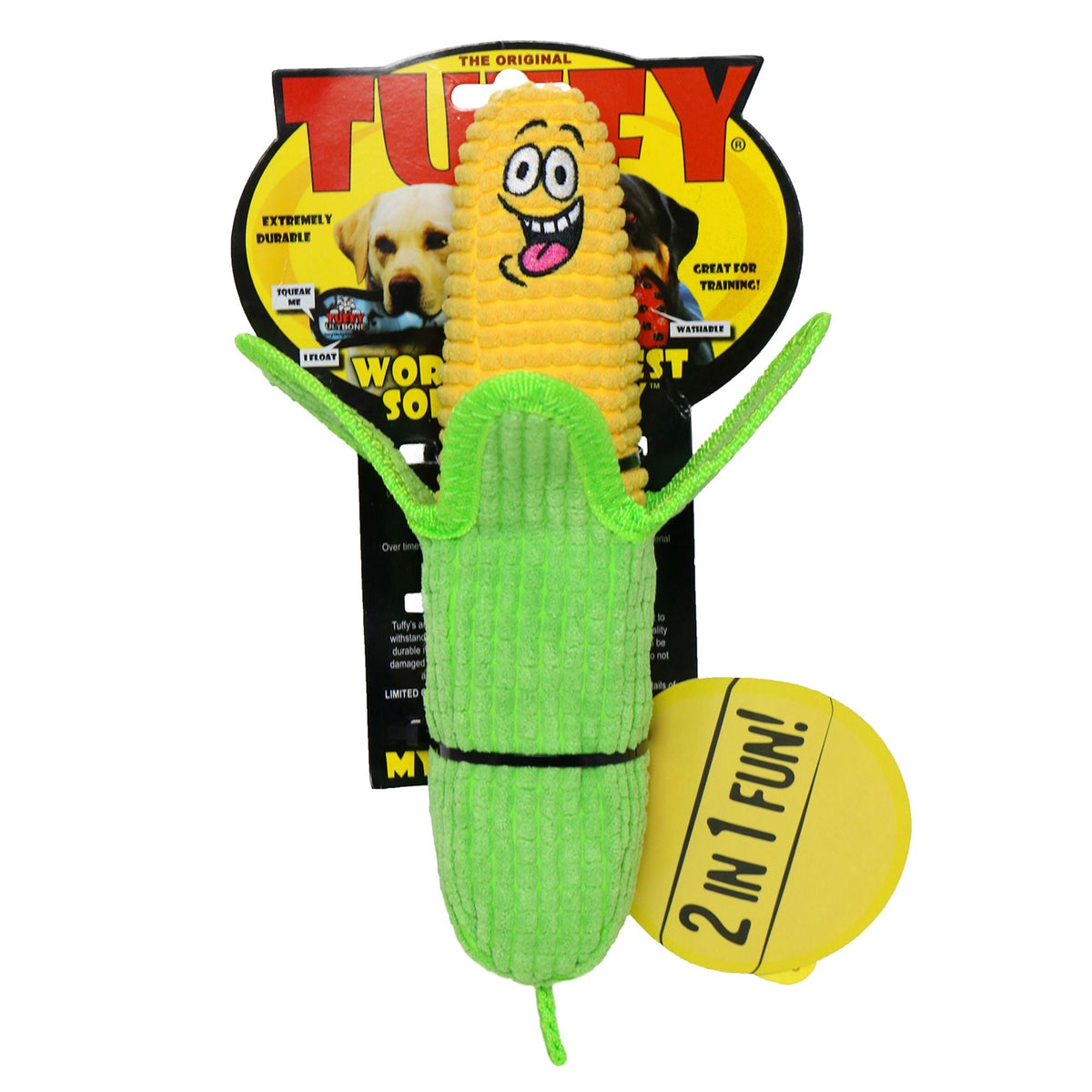 Tuffy jouets pour chien Blé dinde Jouet pour chien 2 en 1 Tuffy Funny Foods