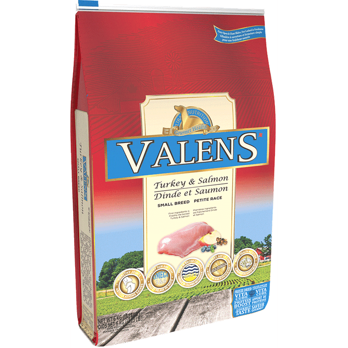 Valens nourriture 3KG Nourriture pour chiens de petite race Valens Dinde &amp; Saumon