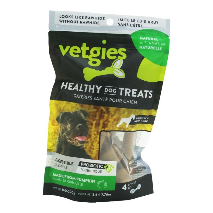 Vetgies Gâteries Paq de 4 Os noué à mâcher Vetgies Moyen