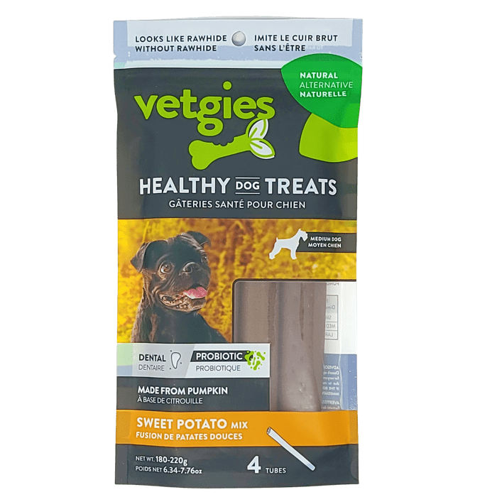 Vetgies Gâteries Tube saveur à mâcher Vetgies Patate Douce 7''