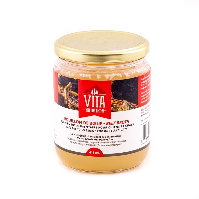 Vita Nutrition Animale supplement Bouillon de bœuf 415ML - Vita Nutrition Animale