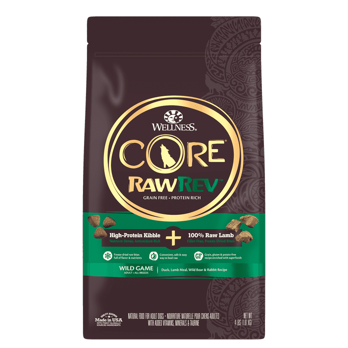 Wellness Core nourriture Wellness CORE RawRev Grain Free Wild Game Dry Dog Kibble