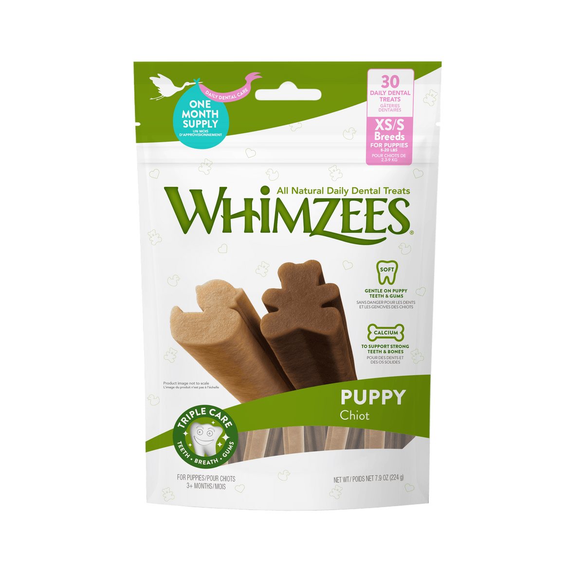 Whimzees Gâteries XS/S Gâteries dentaires pour chiots Whimzees puppy