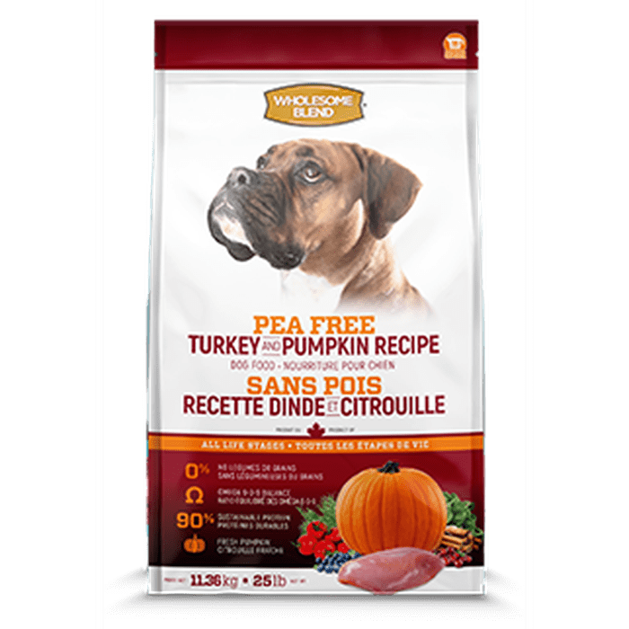 Dog food Wholesome Blend Pea-Free Turkey & Pumpkin - Sherbrooke Canin