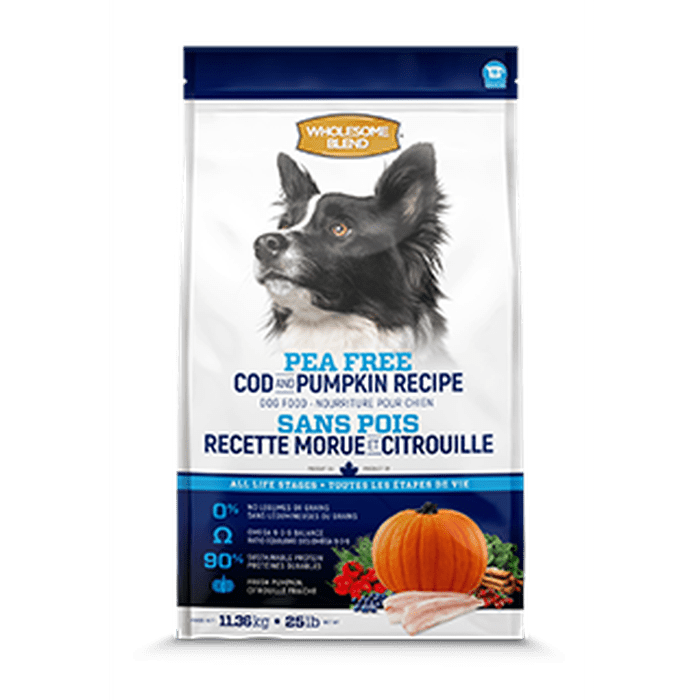 Wholesome Blend nourriture Nourriture pour chien Wholesome Blend Sans Pois Morue & Citrouille