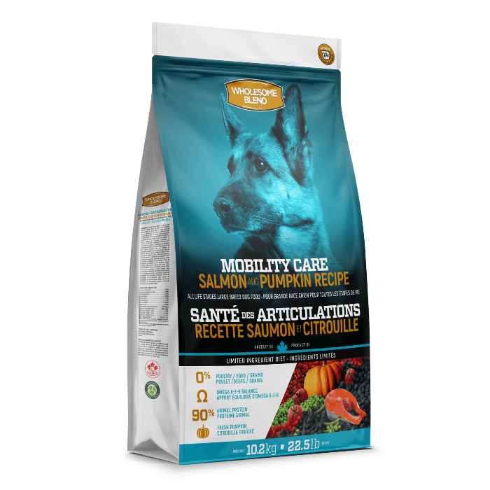 Wholesome Blend nourriture 22.5lbs Wholesome Blend Santé des Articulations Saumon et Citrouille