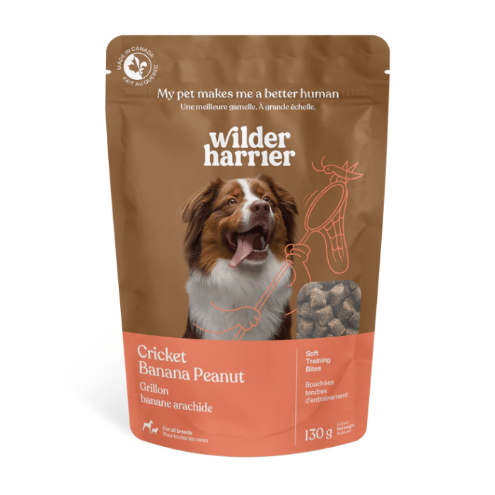 Wilder Harrier Gâteries Gâteries d'entrainement aux grillons Banane et arachide 130g