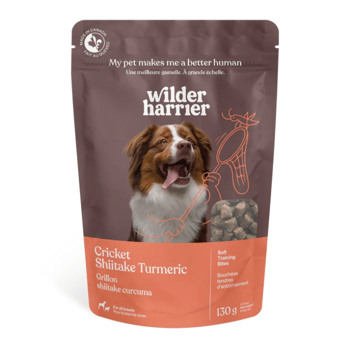 Wilder Harrier Gâteries Gâteries d'entrainement aux grillons Shiitake et curcuma 130g