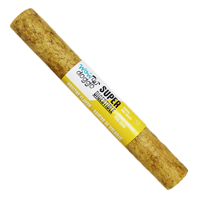 Wow Doggo Gâteries 5'' paquet de 2 Os dentaire à mâchouiller volaille - Produit Québécois