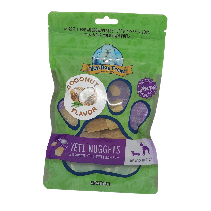 Yeti Dog Chew Gâteries pour chiens Yeti Yak Cheese, Coconut 3.5oz