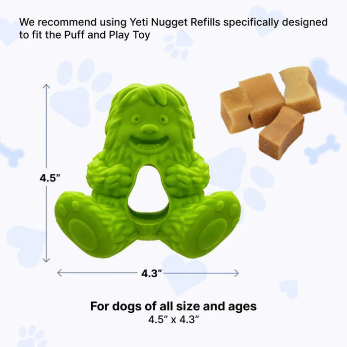 Yeti Dog Chew jouet interactif Jouet interactif pour chien Yeti Puff And Play