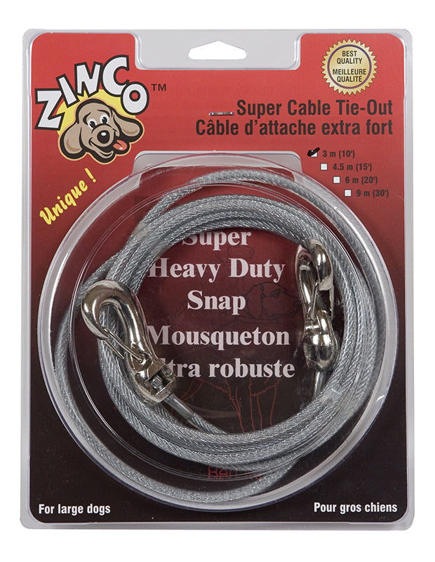 Zinco cable dattache Câble d'attache pour grand chien