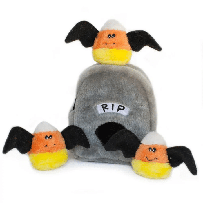 Zippy Paws jouets pour chien Jouet interactif Halloween Burrow - Spooky Gravestone