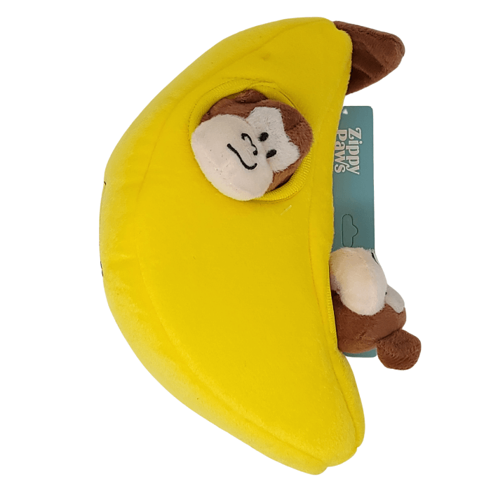 Zippy Paws jouets pour chien Jouet interactif pour chiens - singes dans la banane