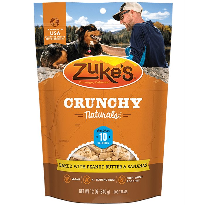 Zuke&#39;s Gâteries Biscuits pour chiens Zuke&#39;s Crunchy Beurre d&#39;arachide et bananes