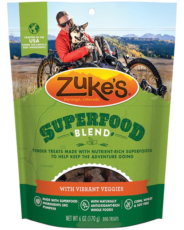 Zuke's Gâteries 6 onces Super Aliment Veggies - Gâteries pour chiens